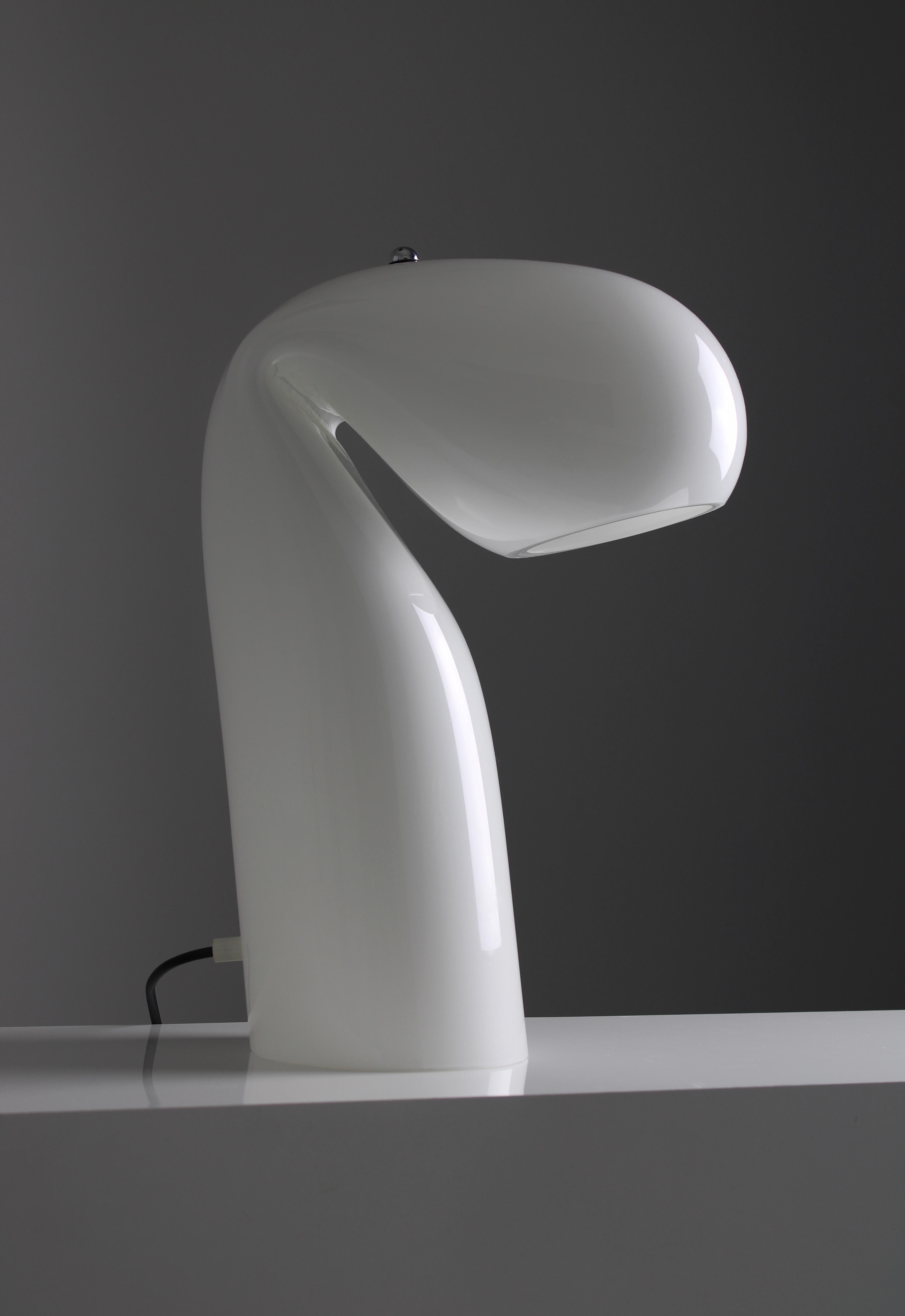 Murano Glass Bissa table lamp by Luciano Vistosi for Vistosi, 1968 For Sale