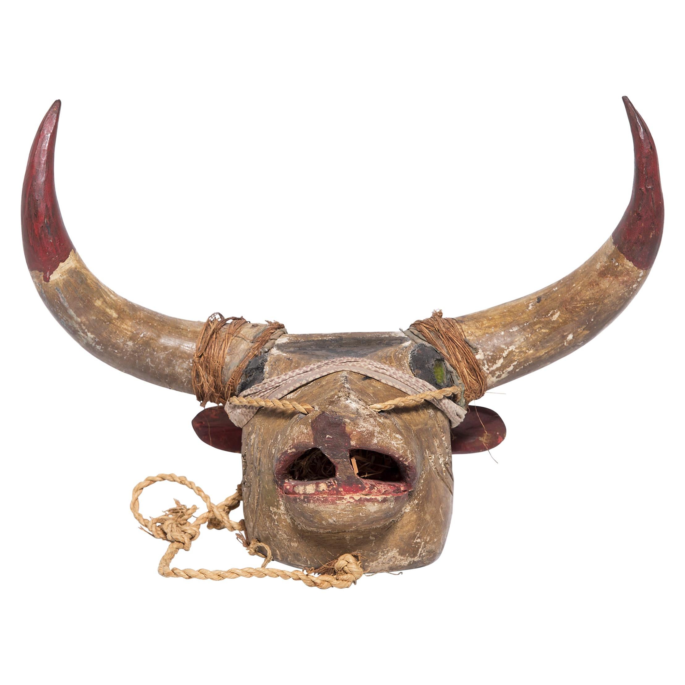 Máscara de iniciación al buey bissau-ginés, c. 1900