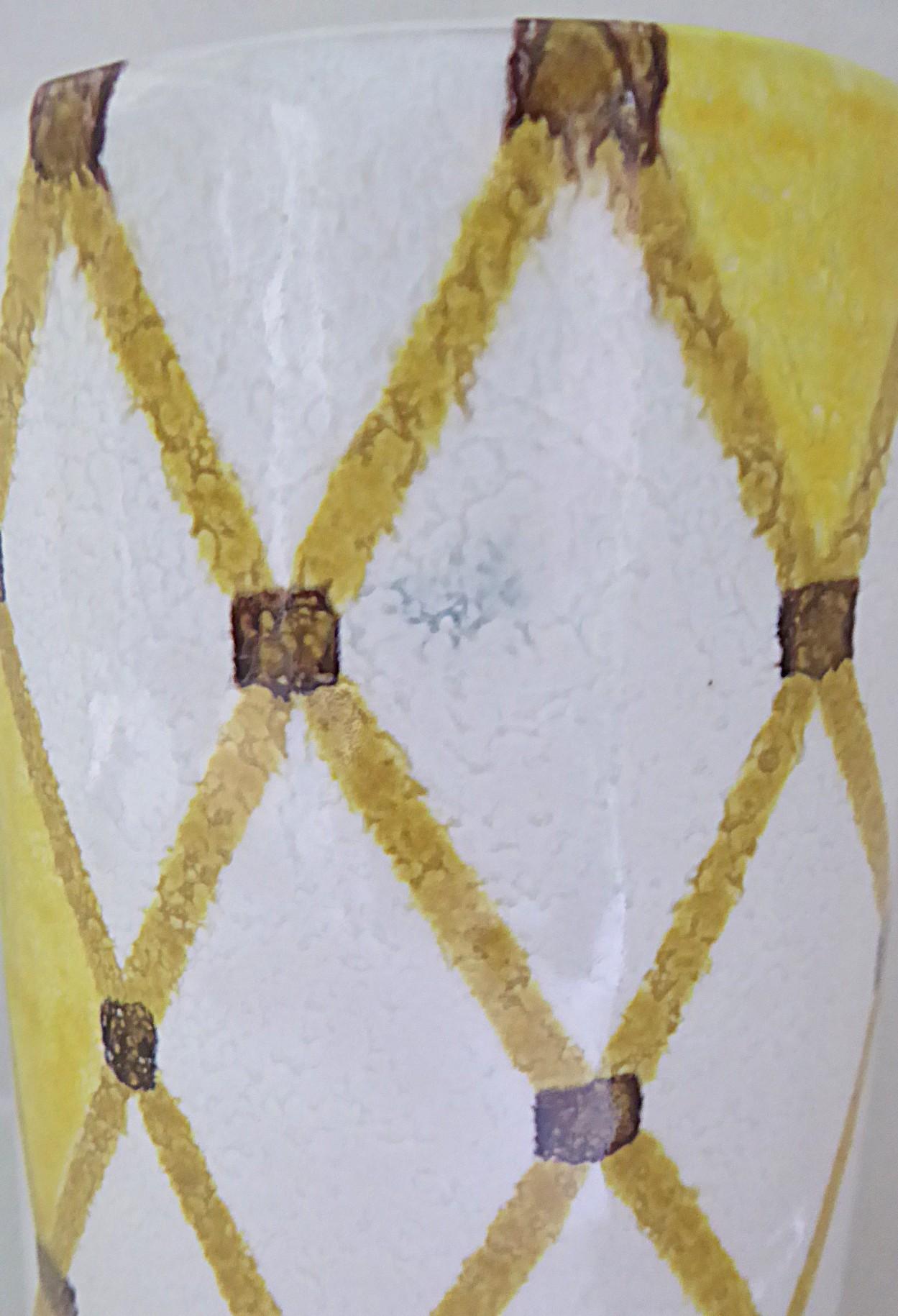 Bistossi Zylindrische Vase aus Keramik Spalier Design Italien 1960er Jahre attrib. A. Londi im Angebot 5