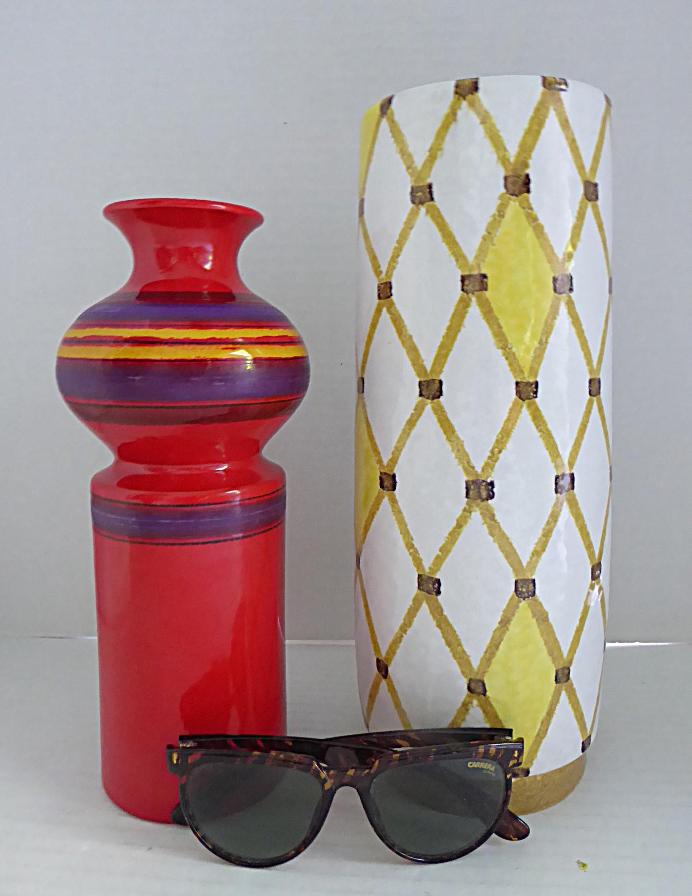 Bistossi Zylindrische Vase aus Keramik Spalier Design Italien 1960er Jahre attrib. A. Londi im Angebot 6