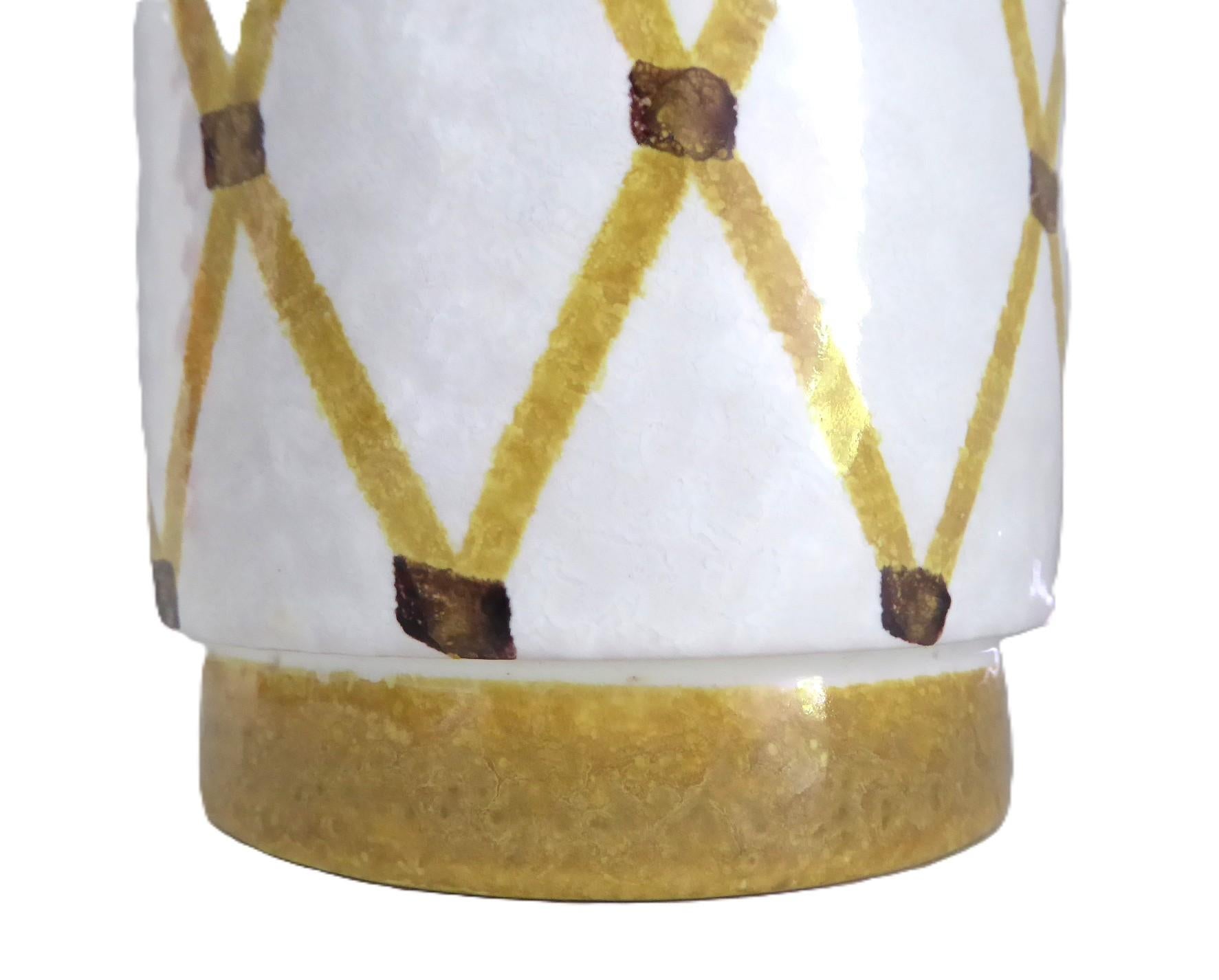Bistossi Zylindrische Vase aus Keramik Spalier Design Italien 1960er Jahre attrib. A. Londi im Angebot 1