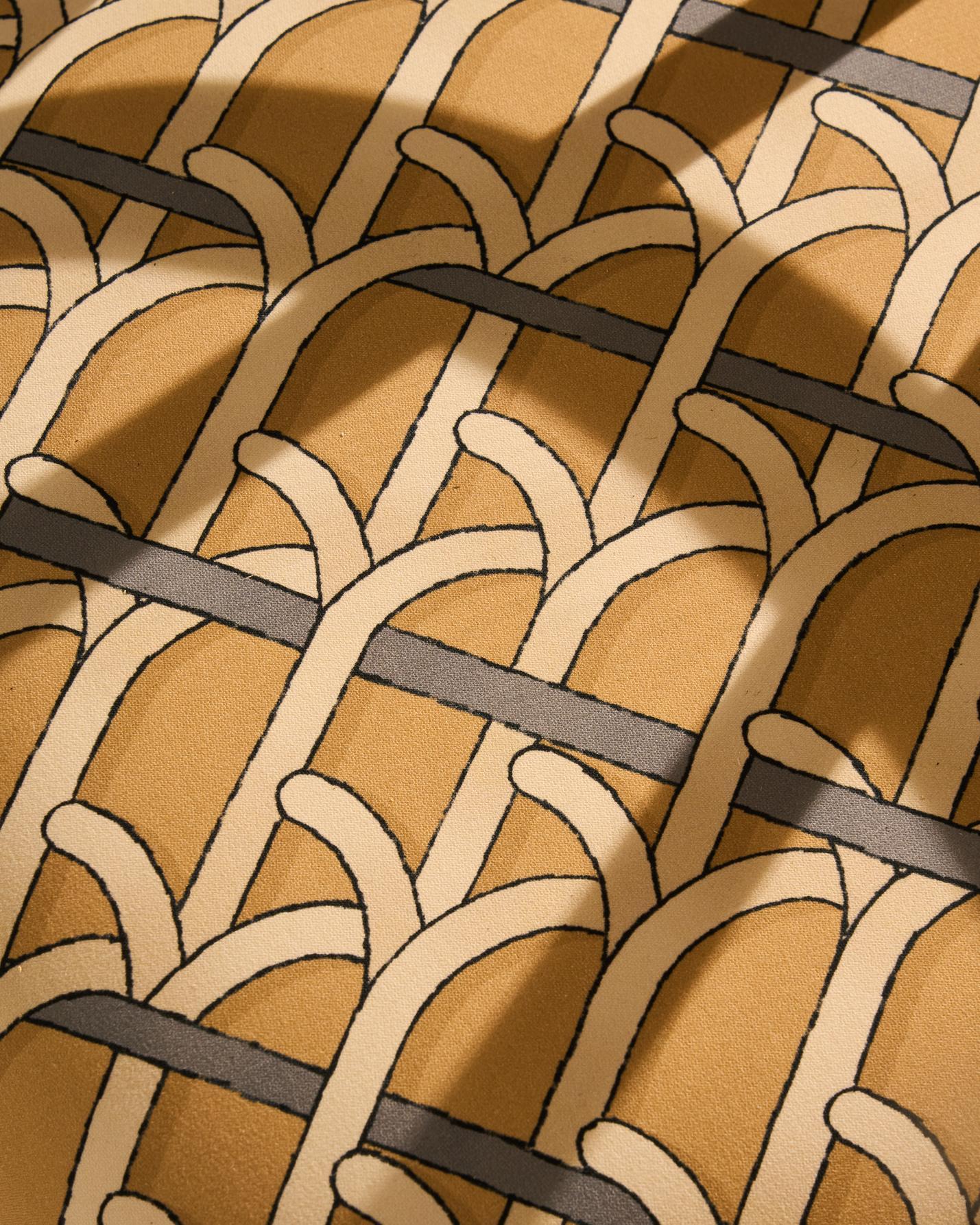 Sillón de comedor Bistra de ratán lacado natural by AMDL Circle for GUBI Lacado en venta