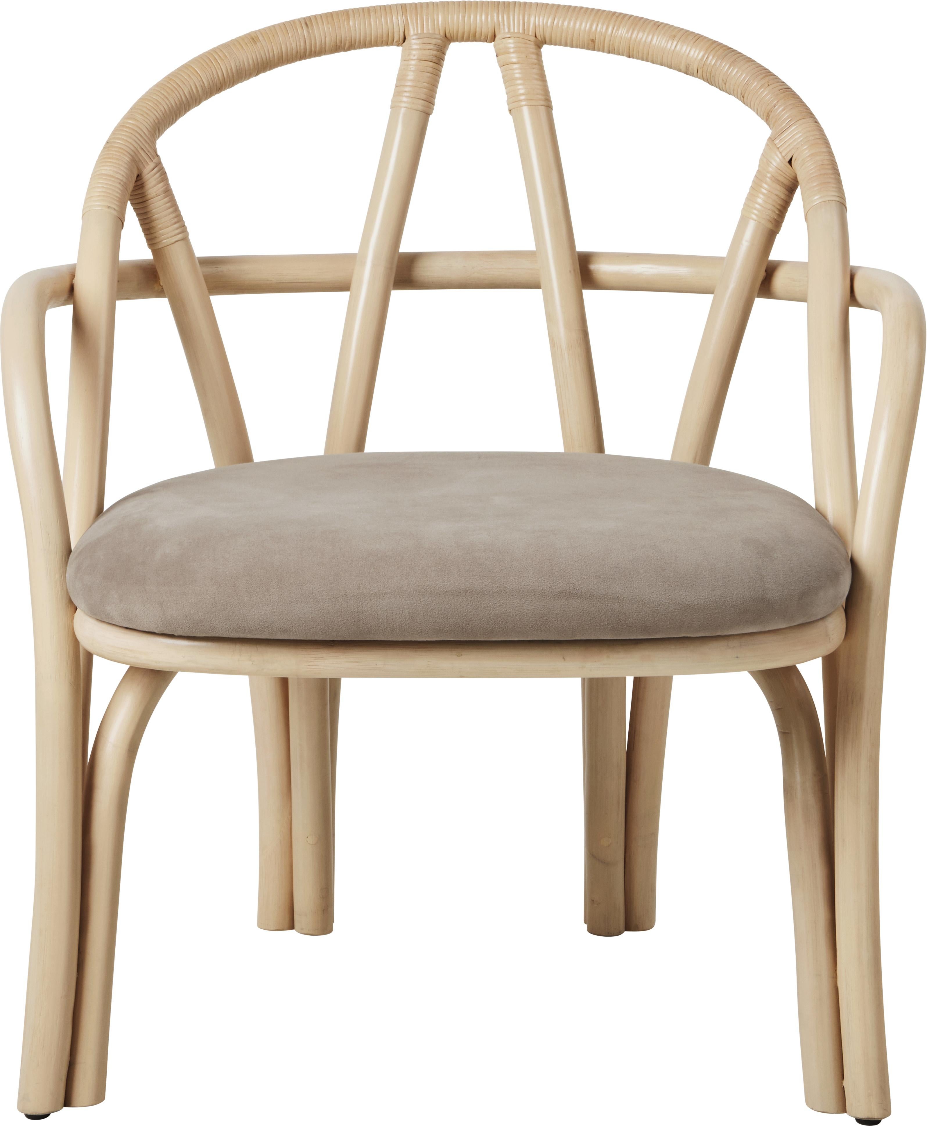 Sedia da salotto 'Bistra' in rattan laccato naturale di AMDL Circle per Gubi In condizioni Nuovo in vendita a Glendale, CA