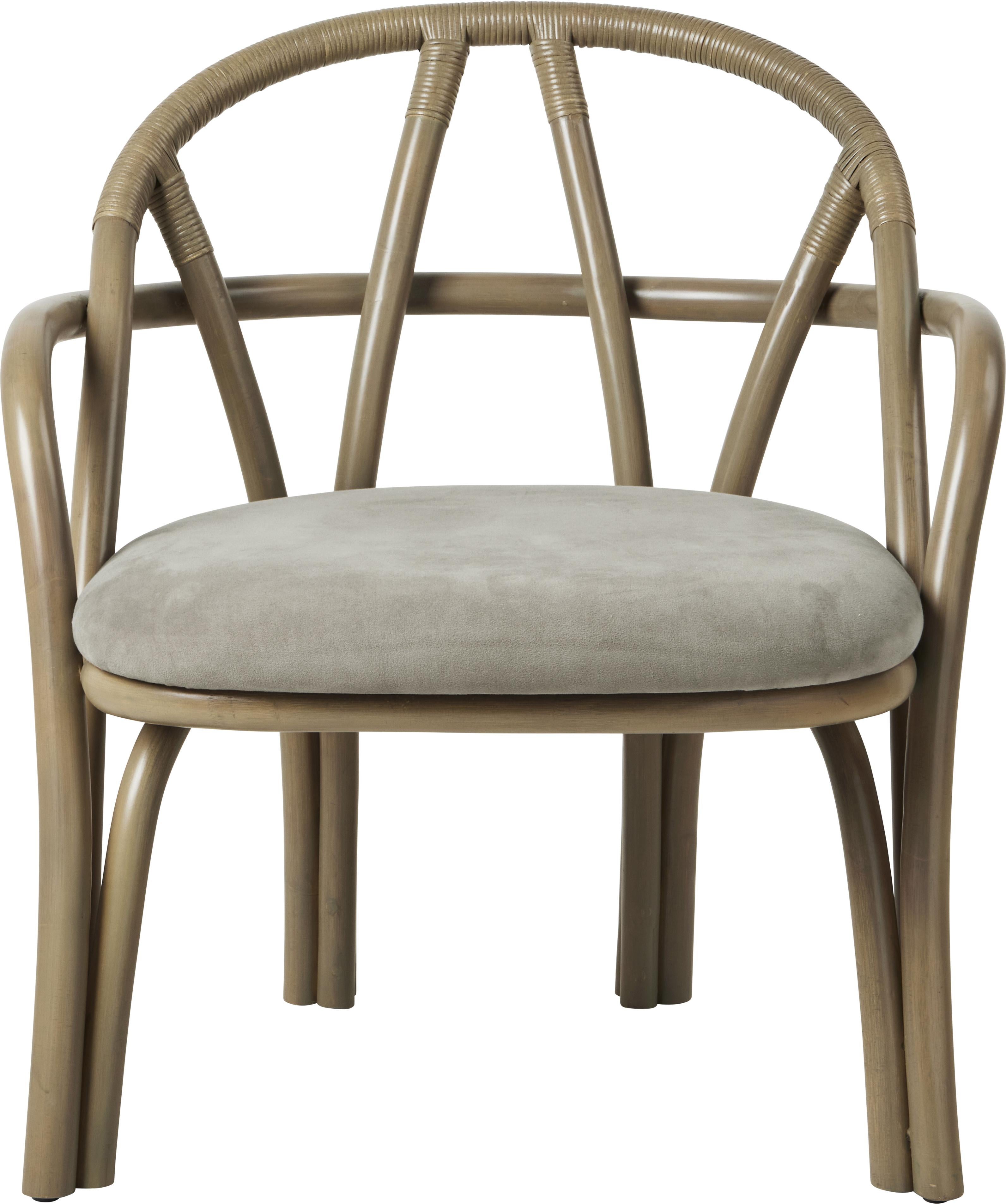 Sedia da salotto 'Bistra' in rattan tinto Oliver di AMDL Circle per Gubi In condizioni Nuovo in vendita a Glendale, CA