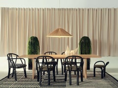 'Bistra' Stool in Black Painted Rattan by AMDL Circle for GUBI