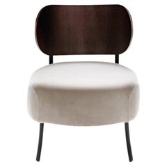 Bistrò - Armchair with the Wengé Backrest, Soft and Round Seat