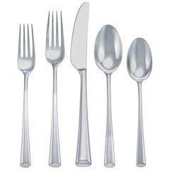 Bistro Cafe by Dansk Stainless Steel Flatware Set Service for 12 New 60 Pieces
