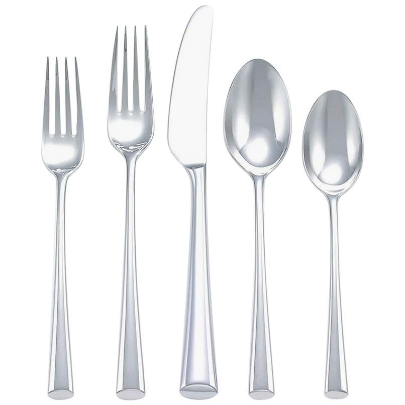 Bistro Cafe by Dansk Stainless Steel Flatware Set Service for 12 New 63 Pieces