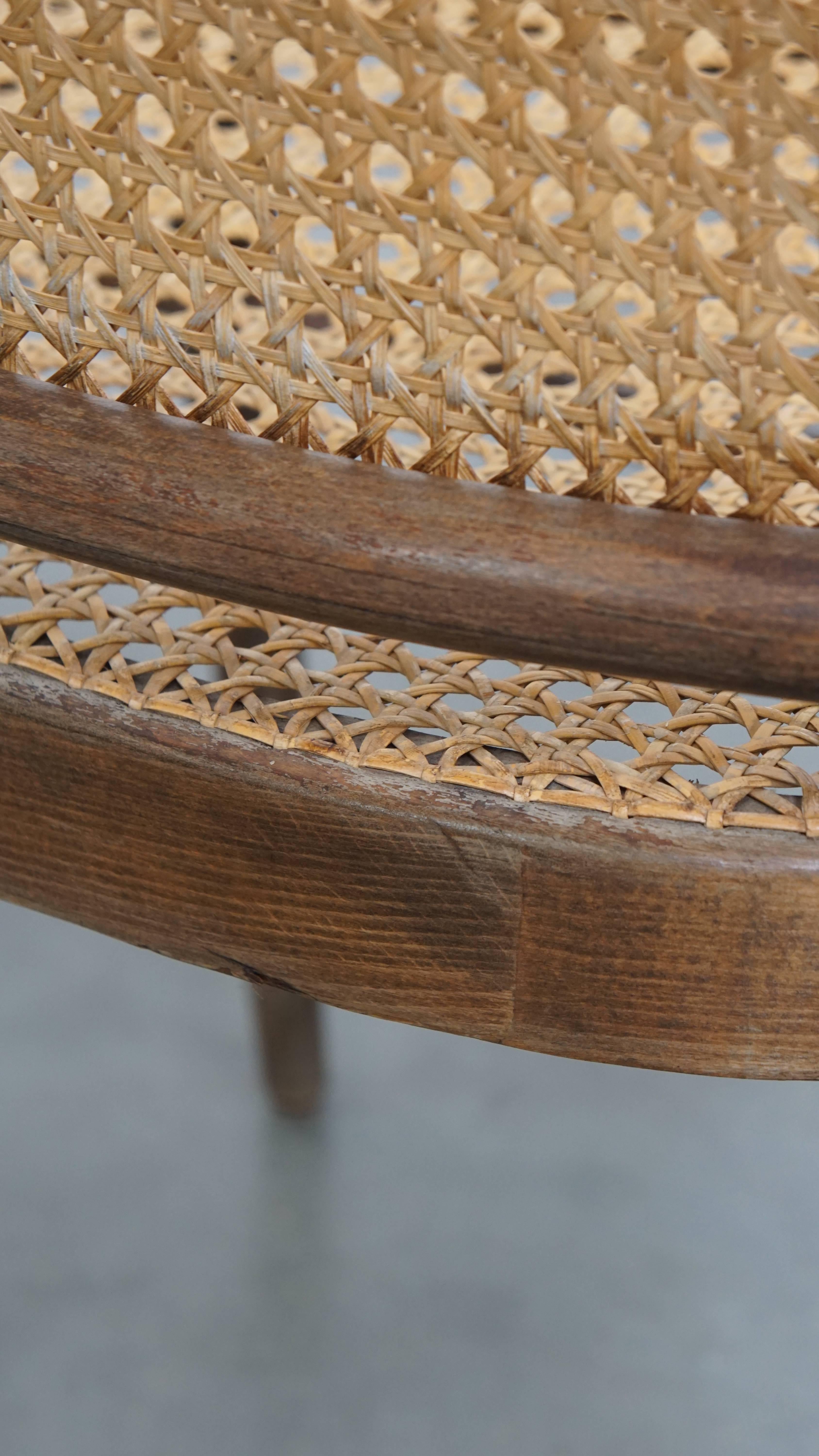 Bistro Chair with Wooden Frame For Sale 5
