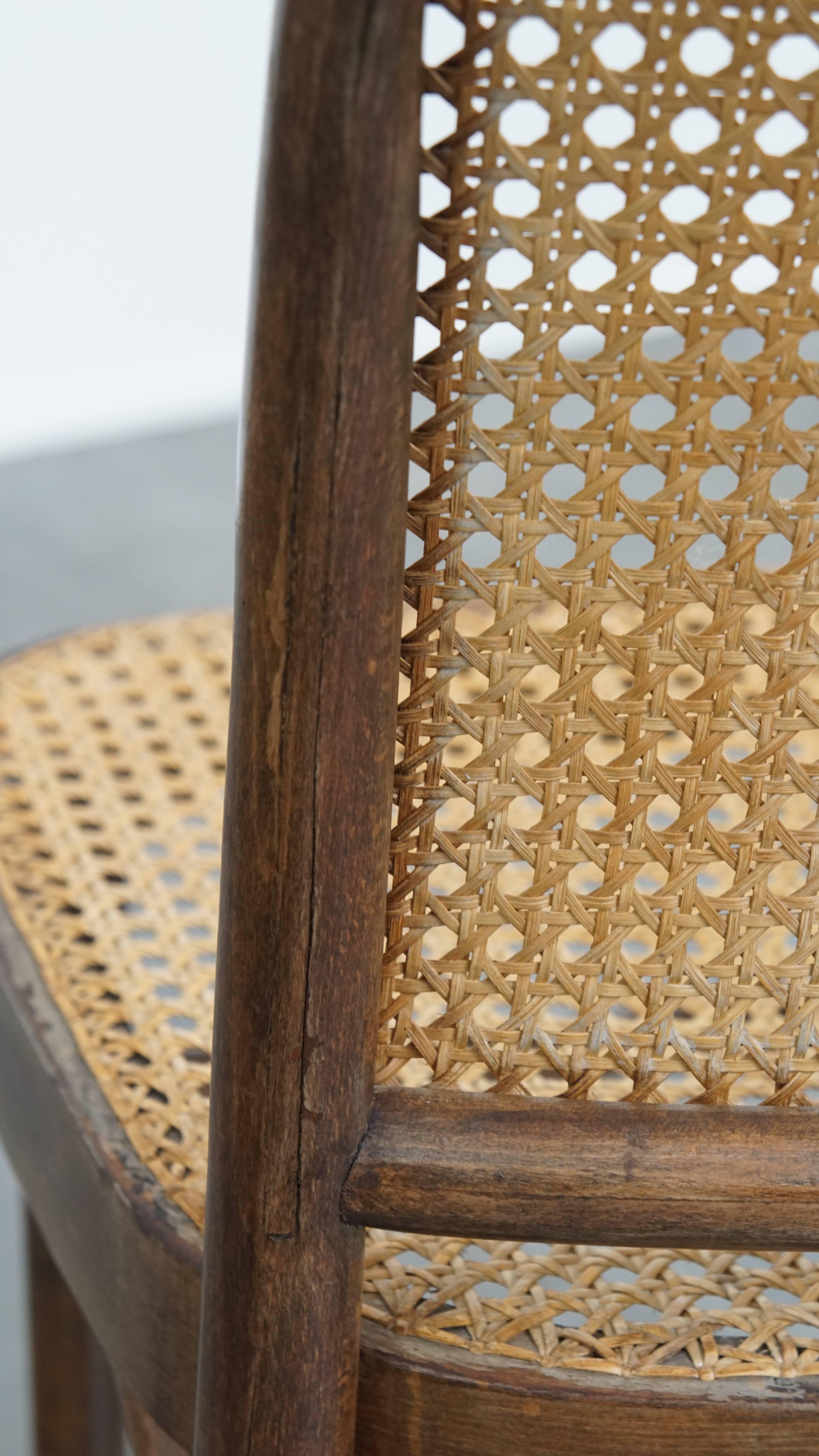 Bistro Chair with Wooden Frame For Sale 6