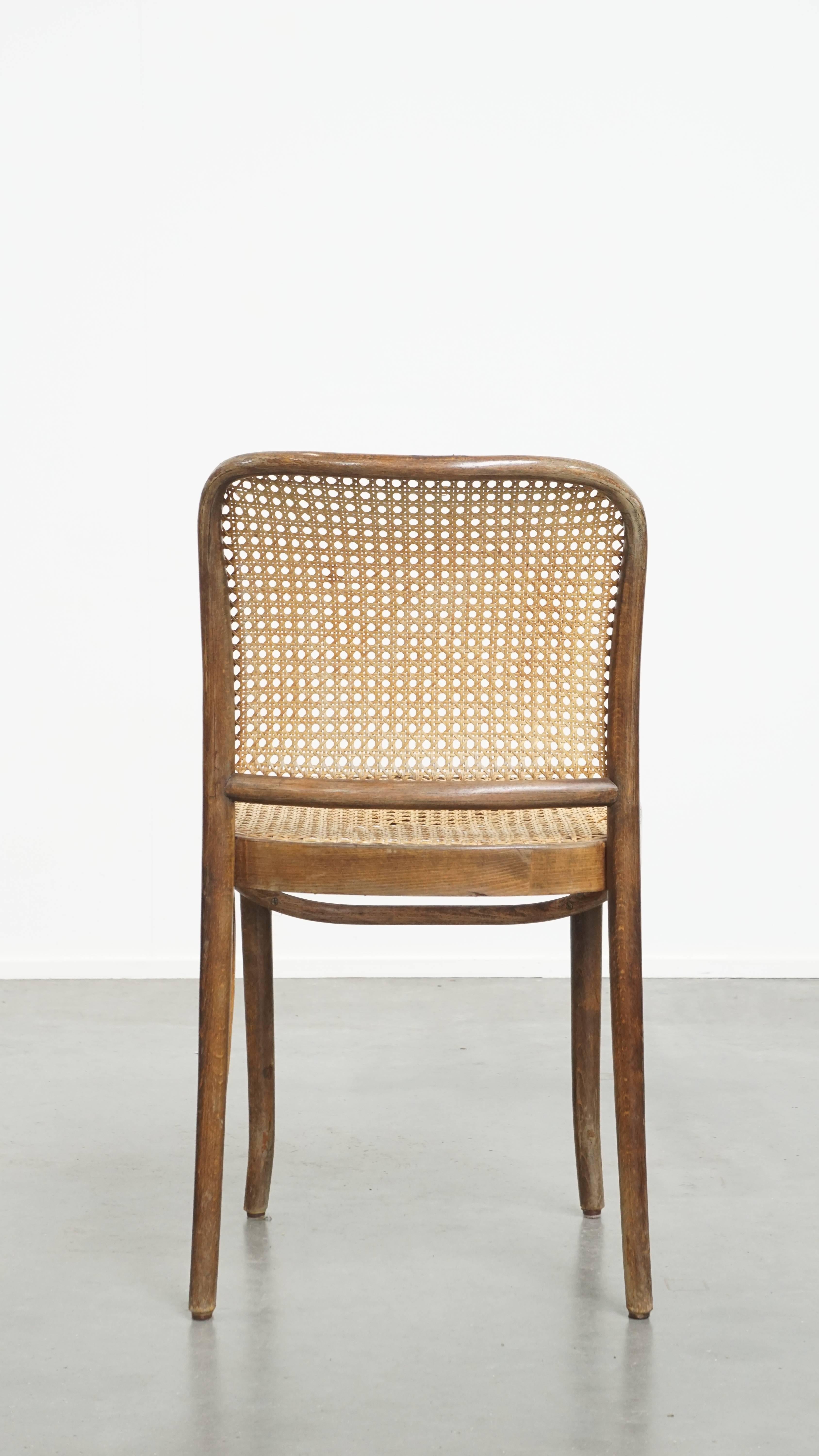Hand-Crafted Bistro Chair with Wooden Frame For Sale
