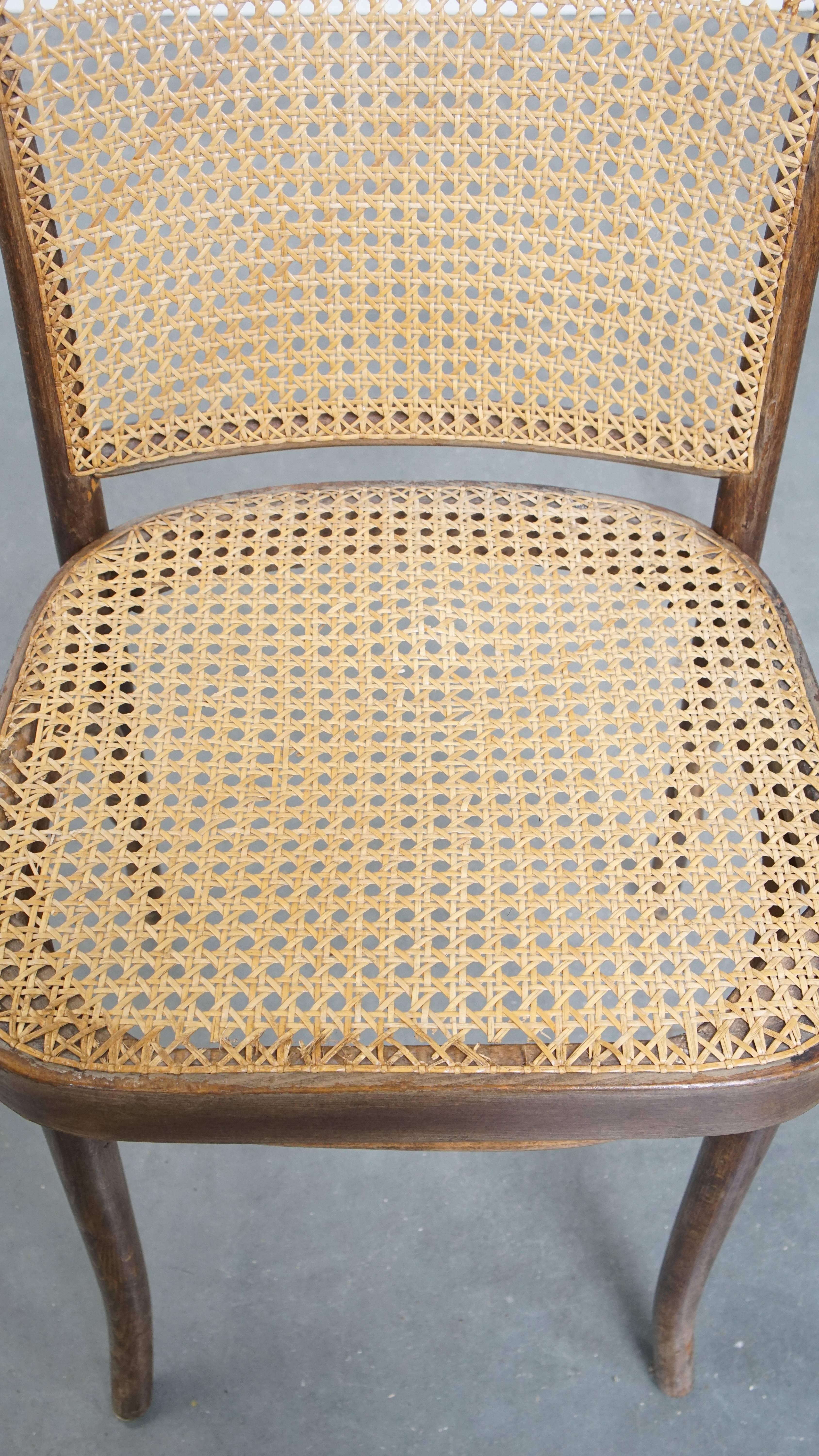 20th Century Bistro Chair with Wooden Frame For Sale