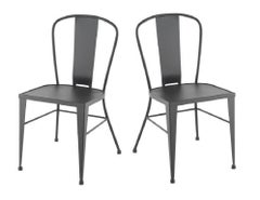Bistro Garden Chairs in Colours Wrought Iron with Optional Wood Seat