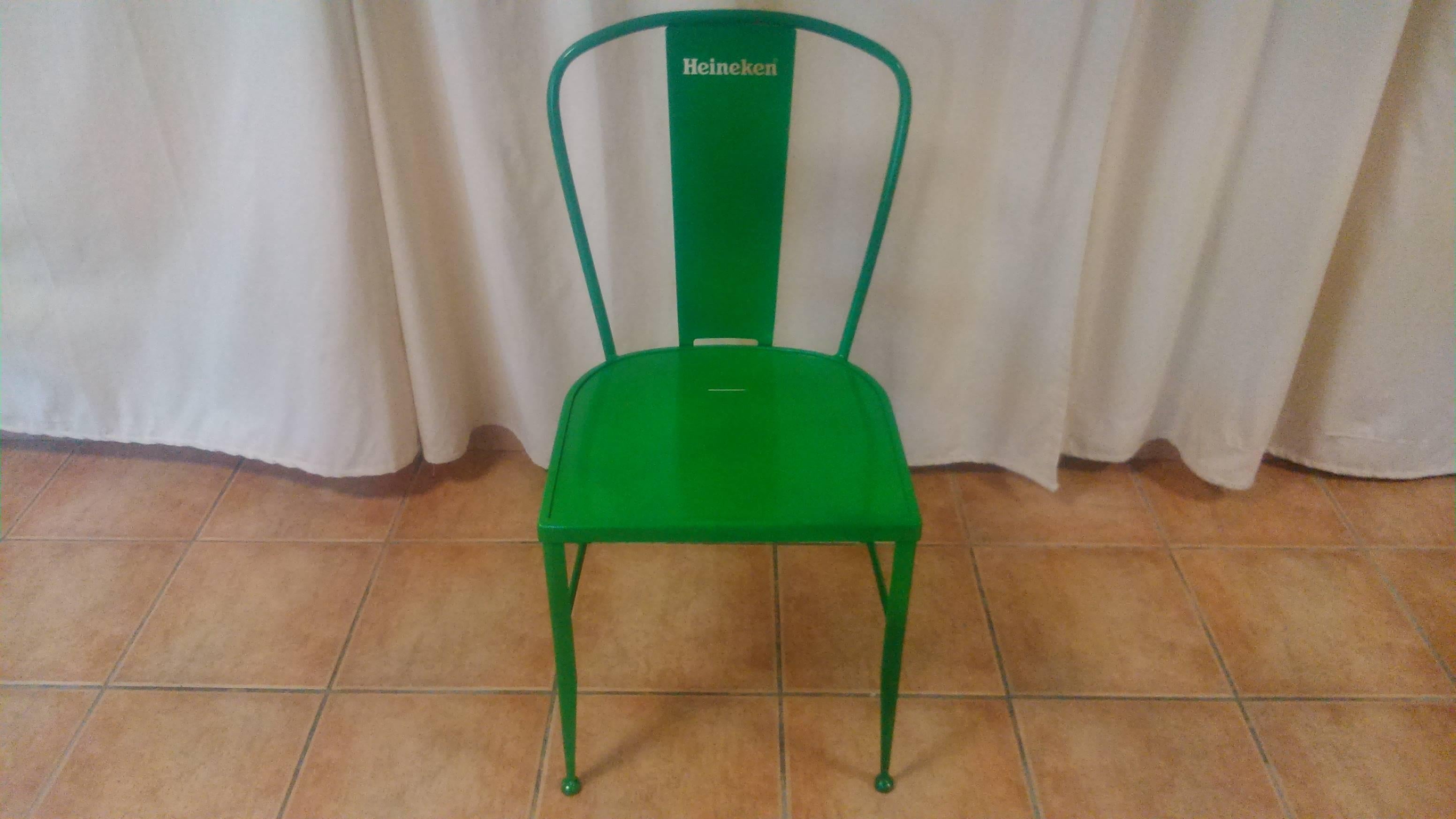 Bistro Garden Chairs in Colours Wrought Iron with Optional Wood Seat In Excellent Condition For Sale In Miami, FL