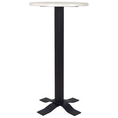 Bistro High Table in Wrought Iron with Marble Top. Indoor & Outdoor
