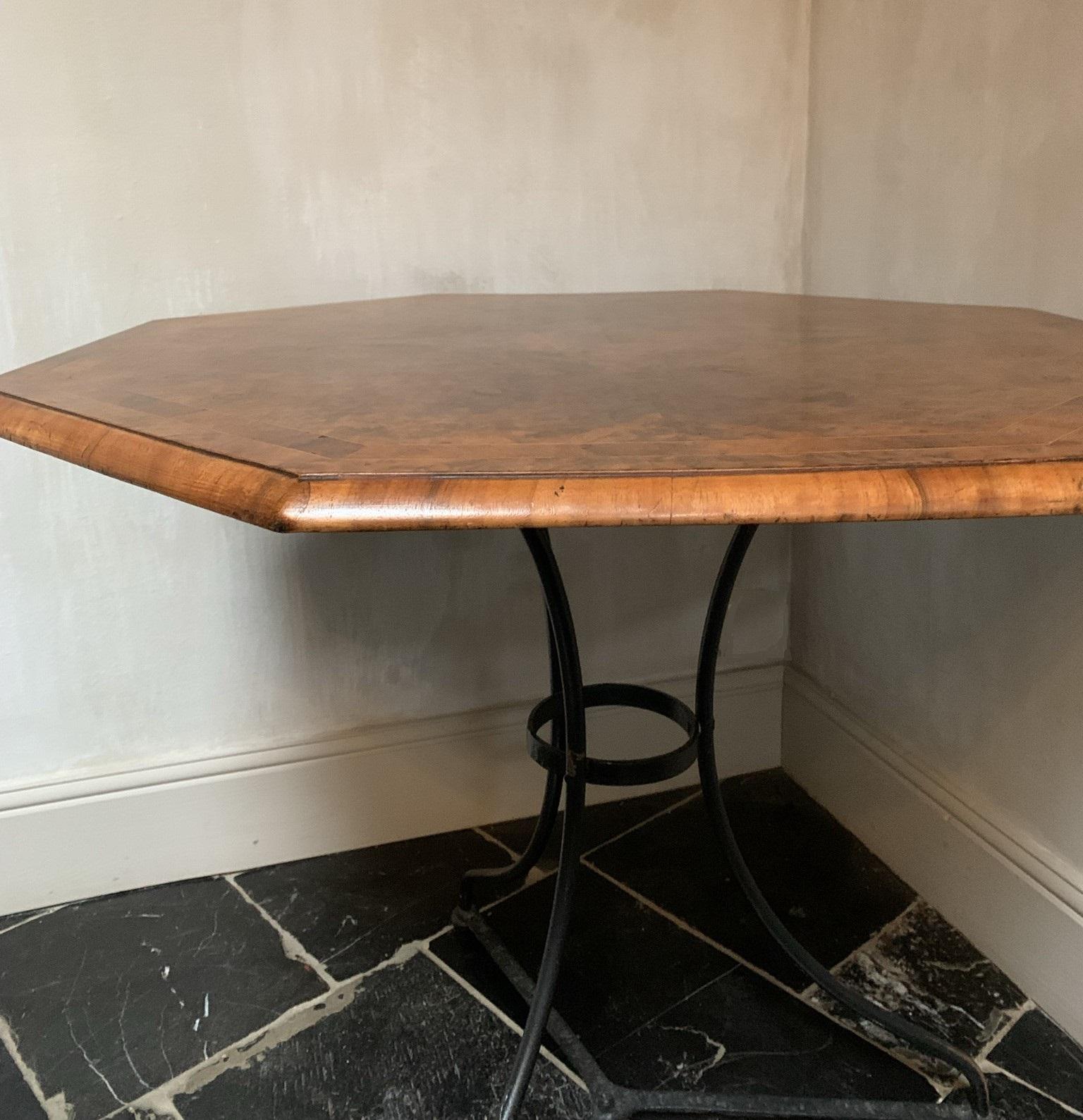 Early 20th Century Bistro Octogonal Table