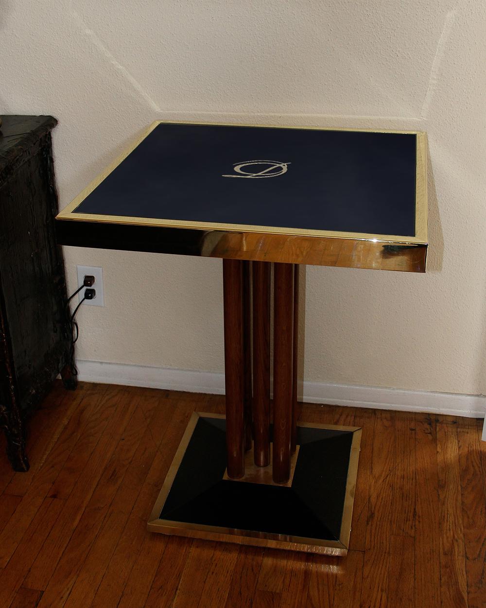 Gilt Bistro Table from Drouant Restaurant Paris