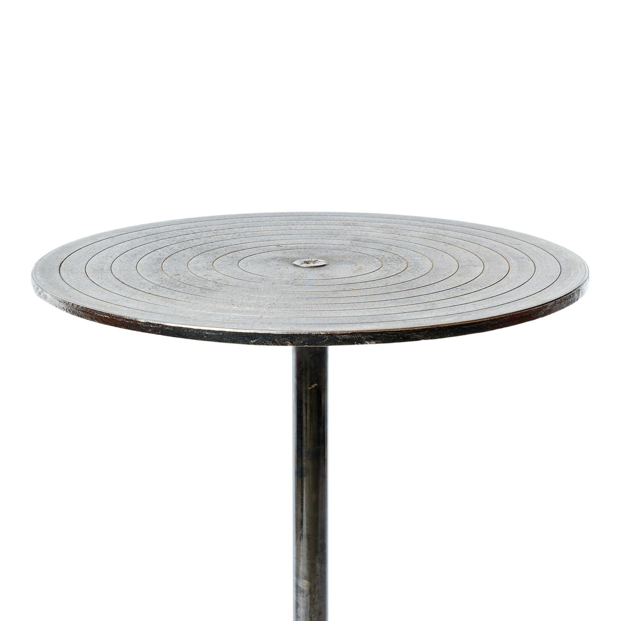 Mesa bistro en acero natural by Unkown, 1920 Estadounidense en venta