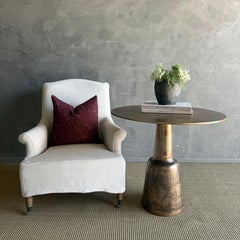 Bistro Table or Entry Table in Aged Brass Finish