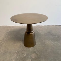 Bistro Table or Entry Table in Aged Brass Finish