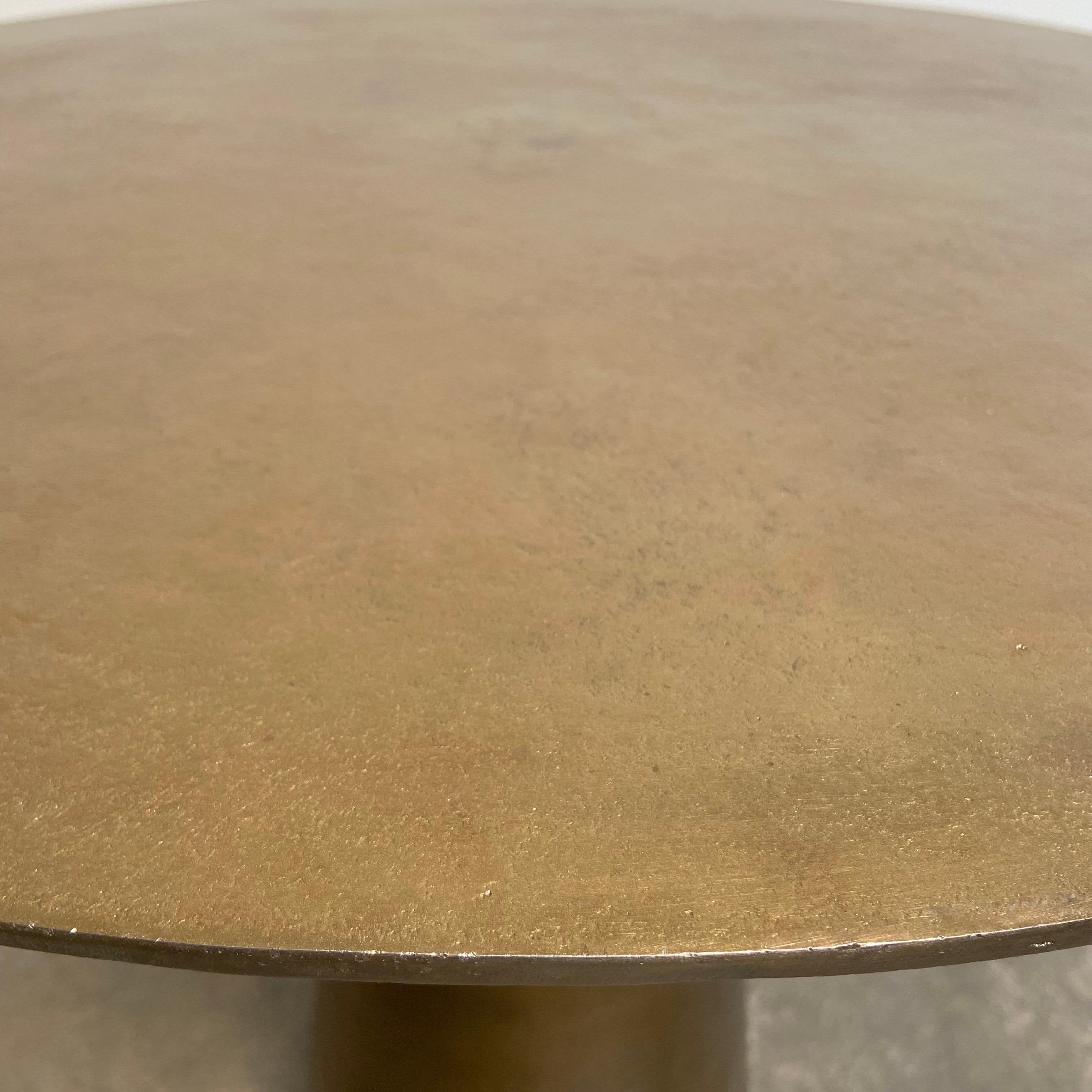Bistro Table or Entry Table in Aged Brass Finish 2