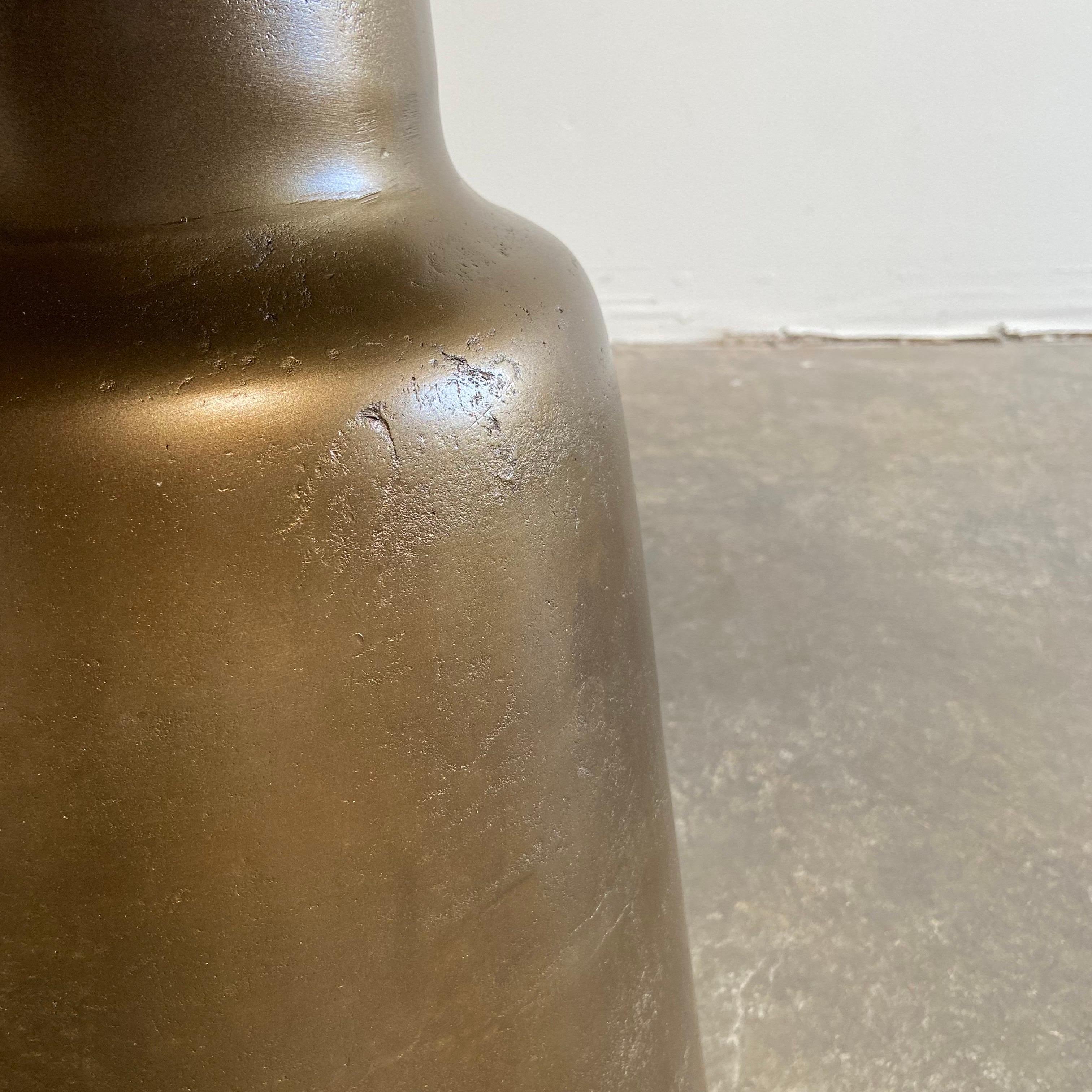 Bistro Table or Entry Table in Aged Brass Finish For Sale 3