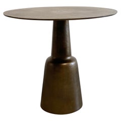 Bistro Table or Entry Table in Aged Brass Finish