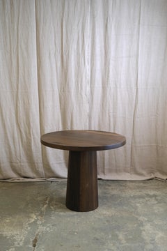 Bistro Table, Pedestal Table, Fumed Oak, Note Table Edward Collinson