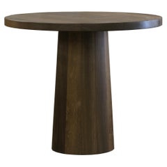 Bistro Table, Pedestal Table, Fumed Oak, Note Table Edward Collinson