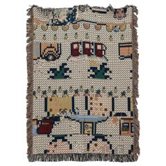 Bit Map Throw Blanket 04 by Luft Tanaka, Multicolor, Digital, cotton, 60"x80"