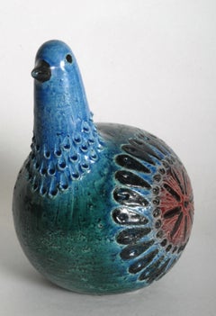 Bitossi Aldo Londi Bird in green, Italy, circa 1968