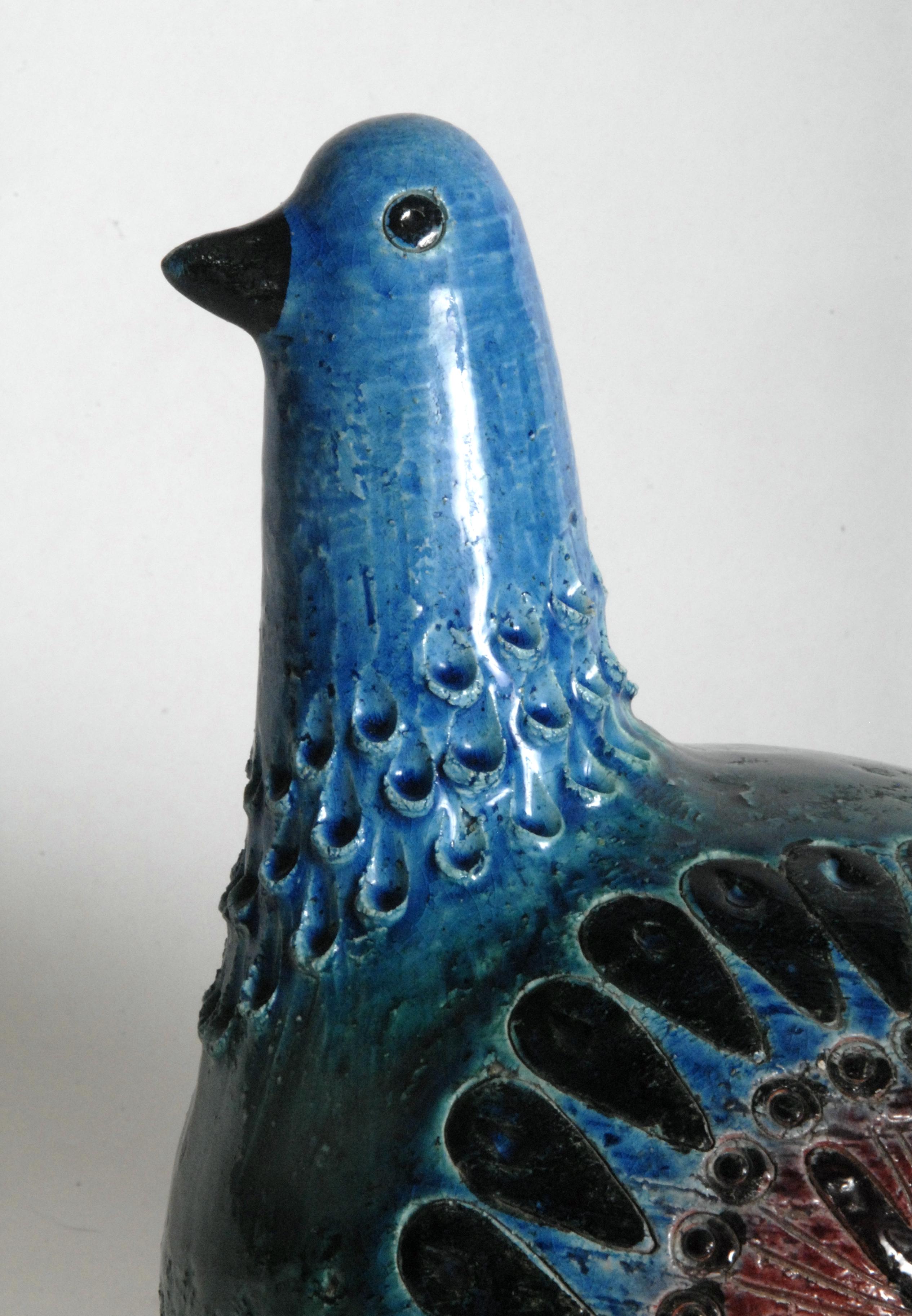 Mid-Century Modern Bitossi Aldo Londi Bird in green, Italy, circa 1968