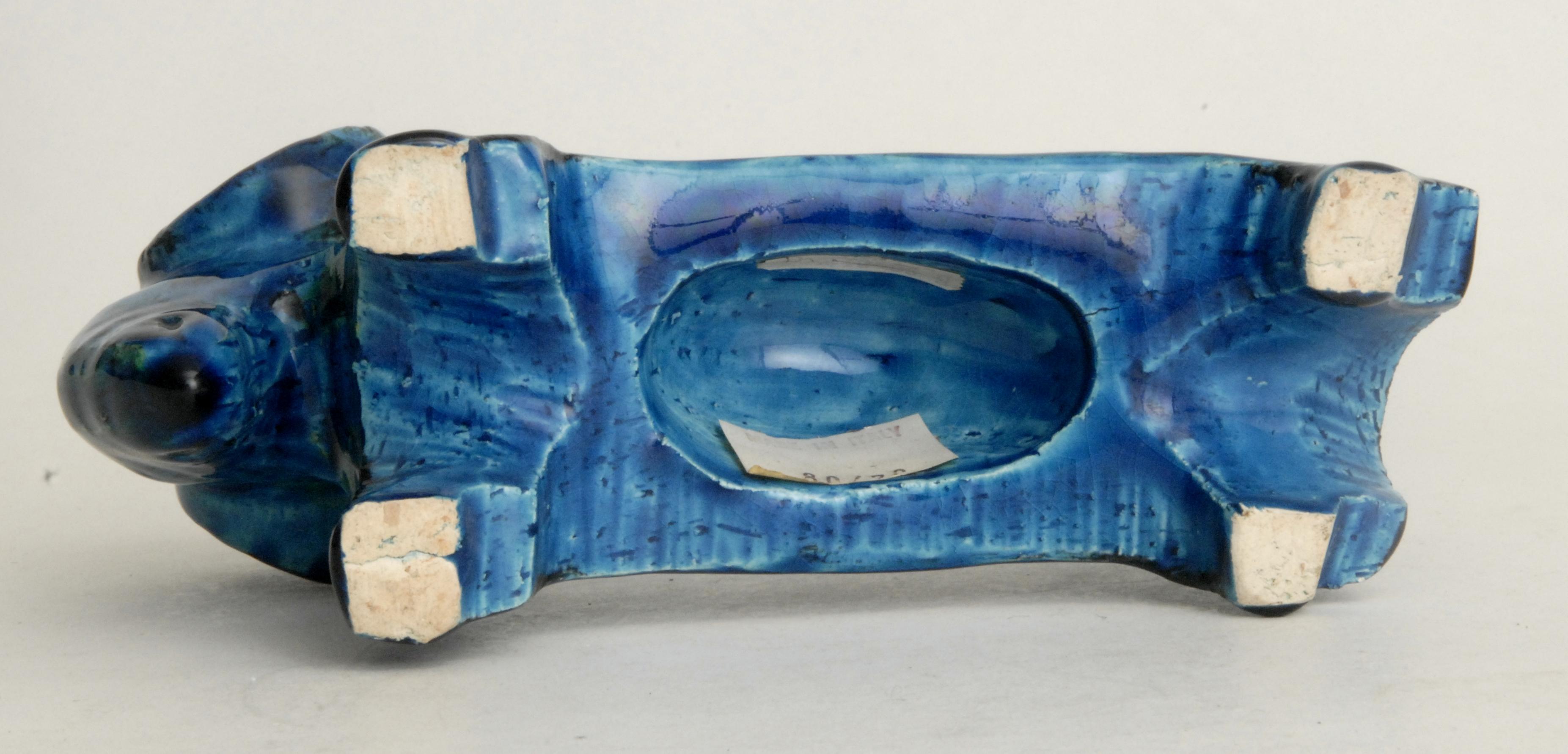Bitossi Aldo Londi Designed Blue Ram Italy, circa 1968 In Excellent Condition In Pymble, NSW