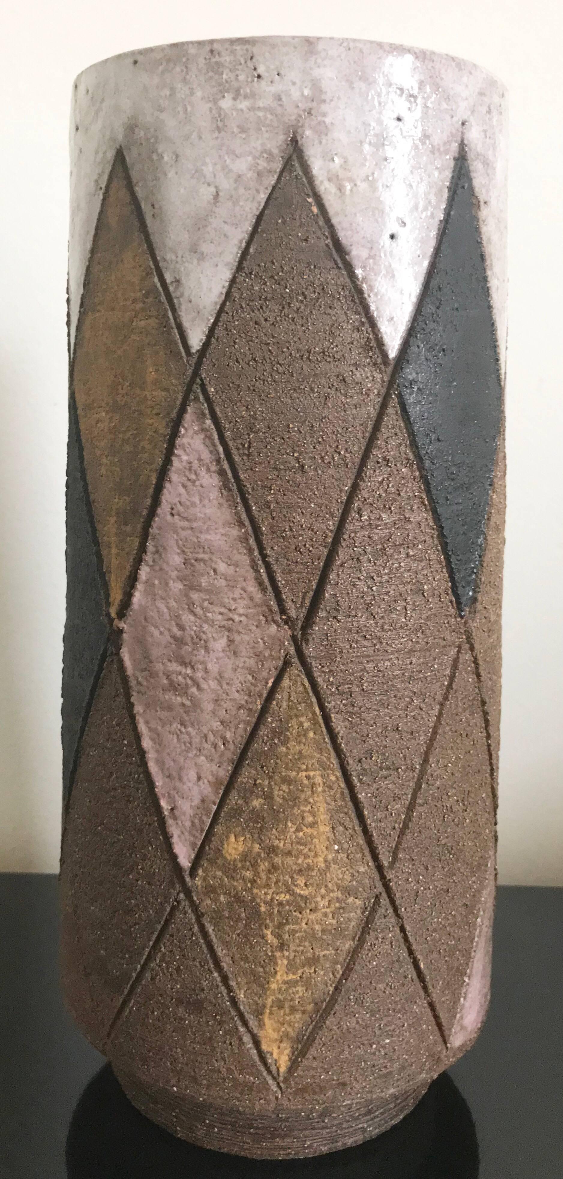 Bitossi Aldo Londi for Raymor Harlequin Art Pottery Vase 2