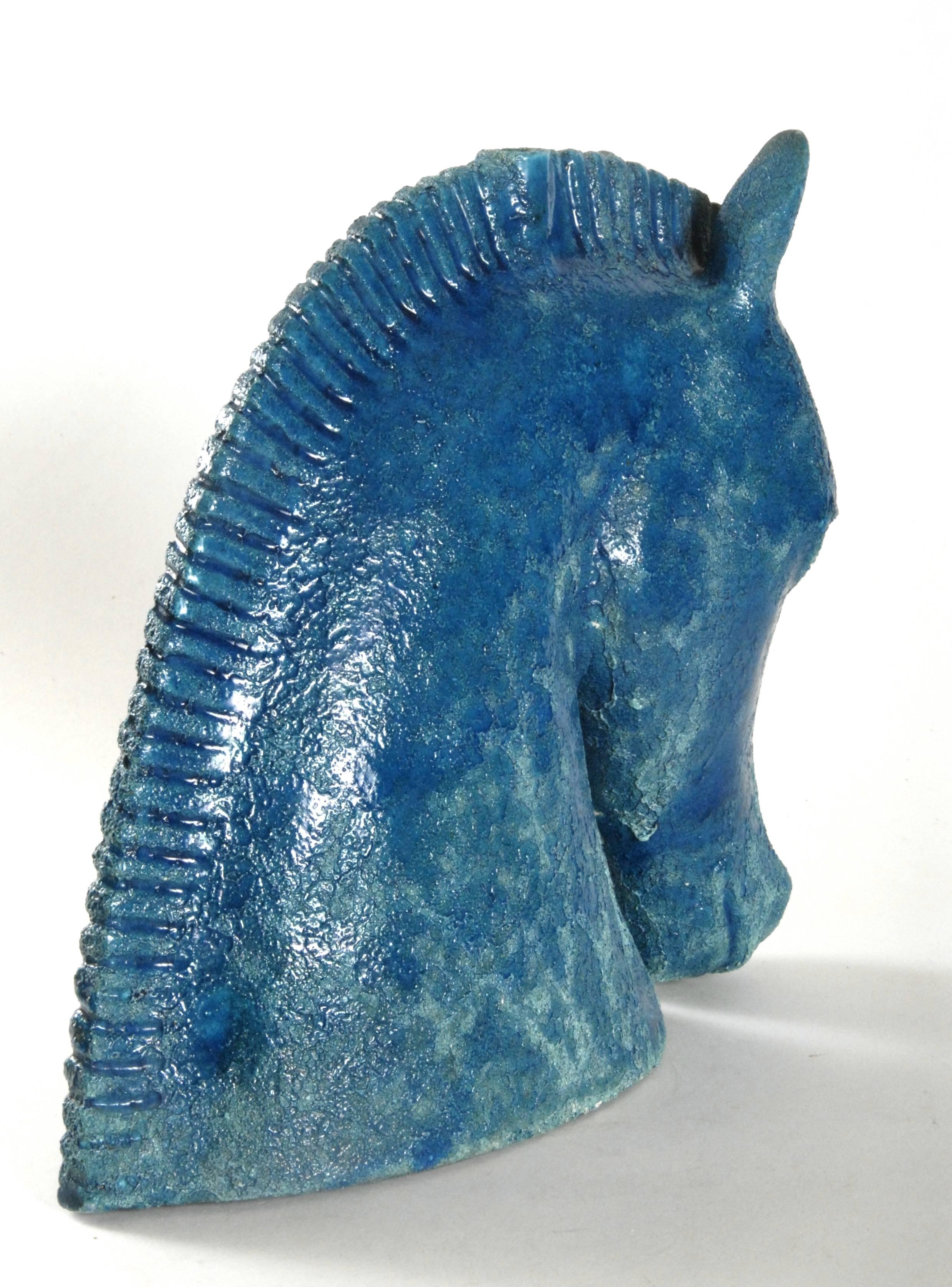 Hand-Crafted Bitossi Aldo Londi Horse head, Italy, circa 1965