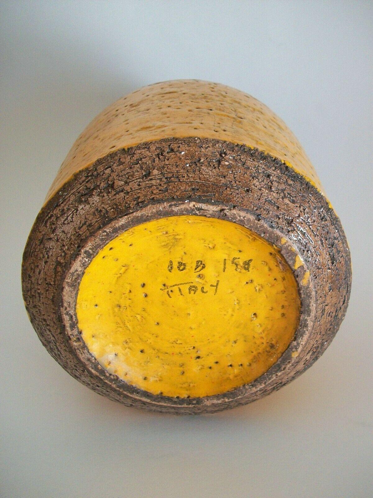 Bitossi, Aldo Londi, vase en céramique mi-siècle, signé, Italie, vers les années 1950 en vente 4