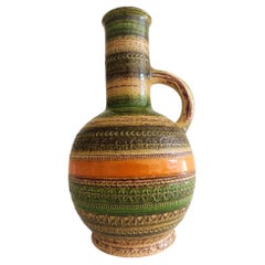 Bitossi Aldo Londi Midcentury Vintage Italian Large Ceramic Vase/Pitcher, 1960s