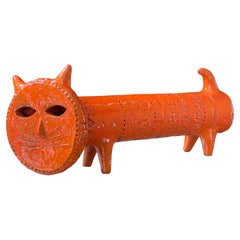 Bitossi Aldo Londi Gatto arancione c.1968 Italia.