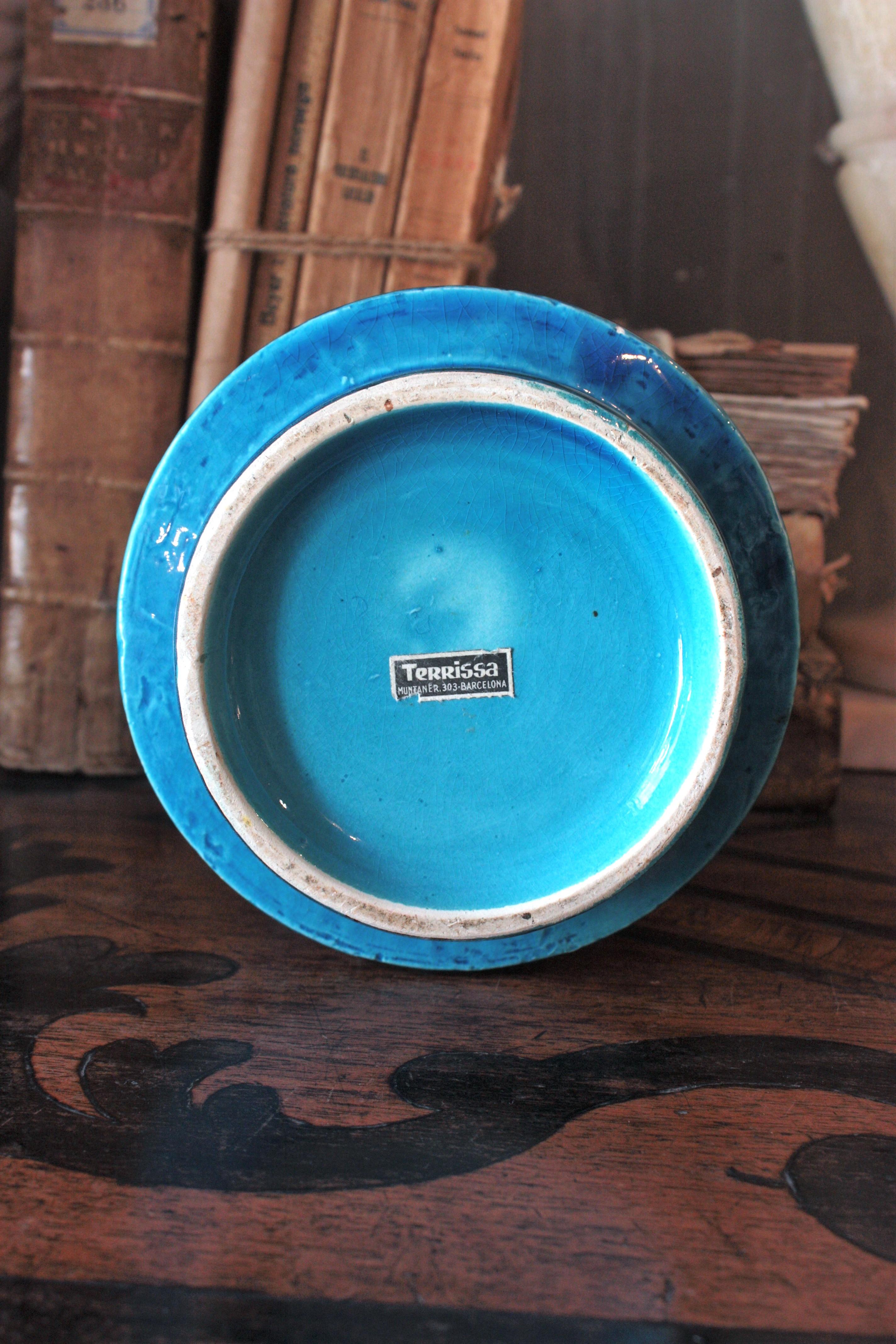 Bitossi Aldo Londi Rimini Blue Ceramic Vase, 1960s For Sale 6