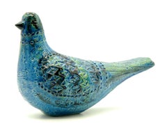 Bitossi Aldo Londi Rimini Blue Dove, Italy, circa 1968
