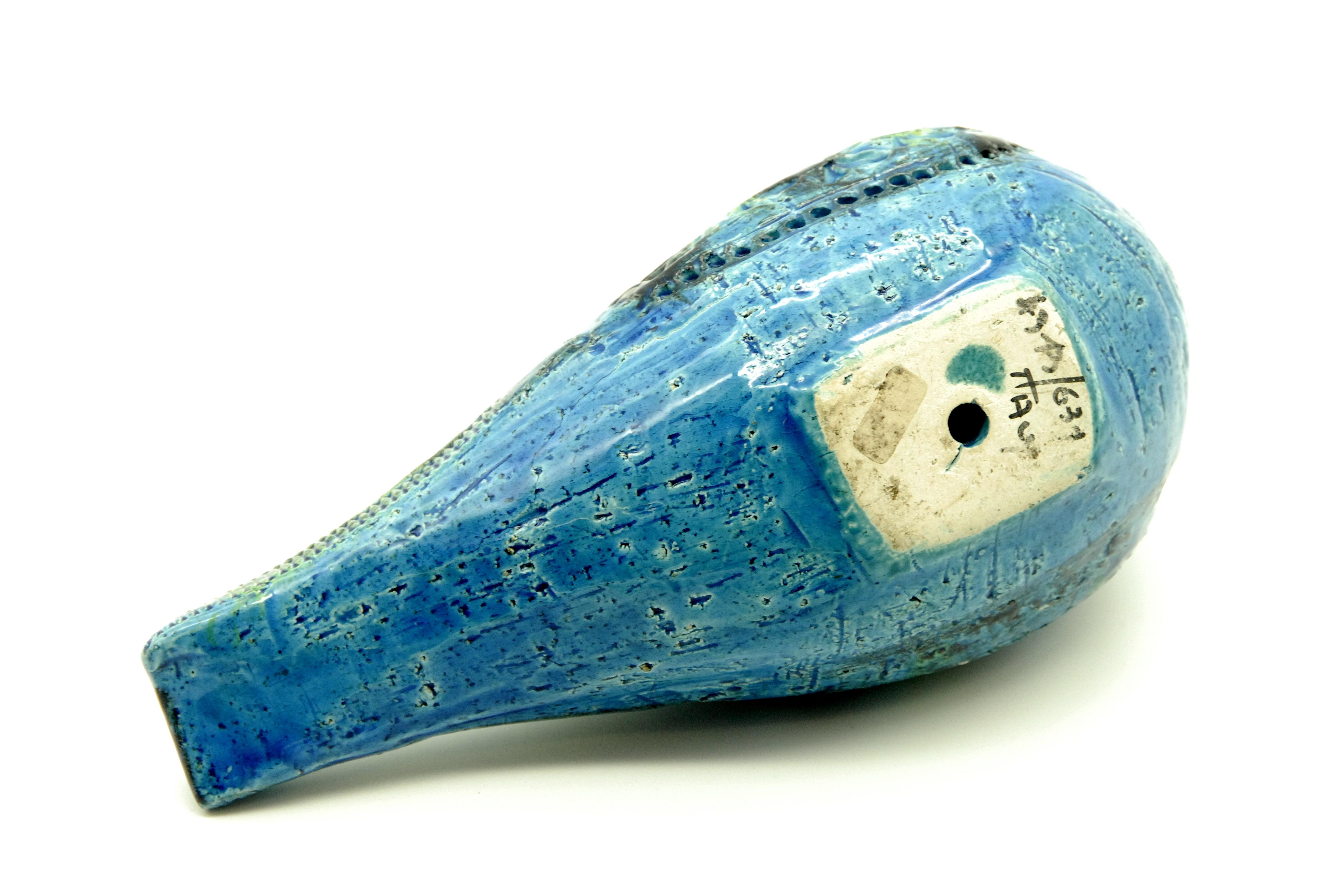 Bitossi Aldo Londi Rimini Blue Dove, Italy, circa 1968 In Good Condition In Pymble, NSW