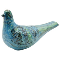 Bitossi Aldo Londi Rimini Blue Dove, Italy, circa 1968