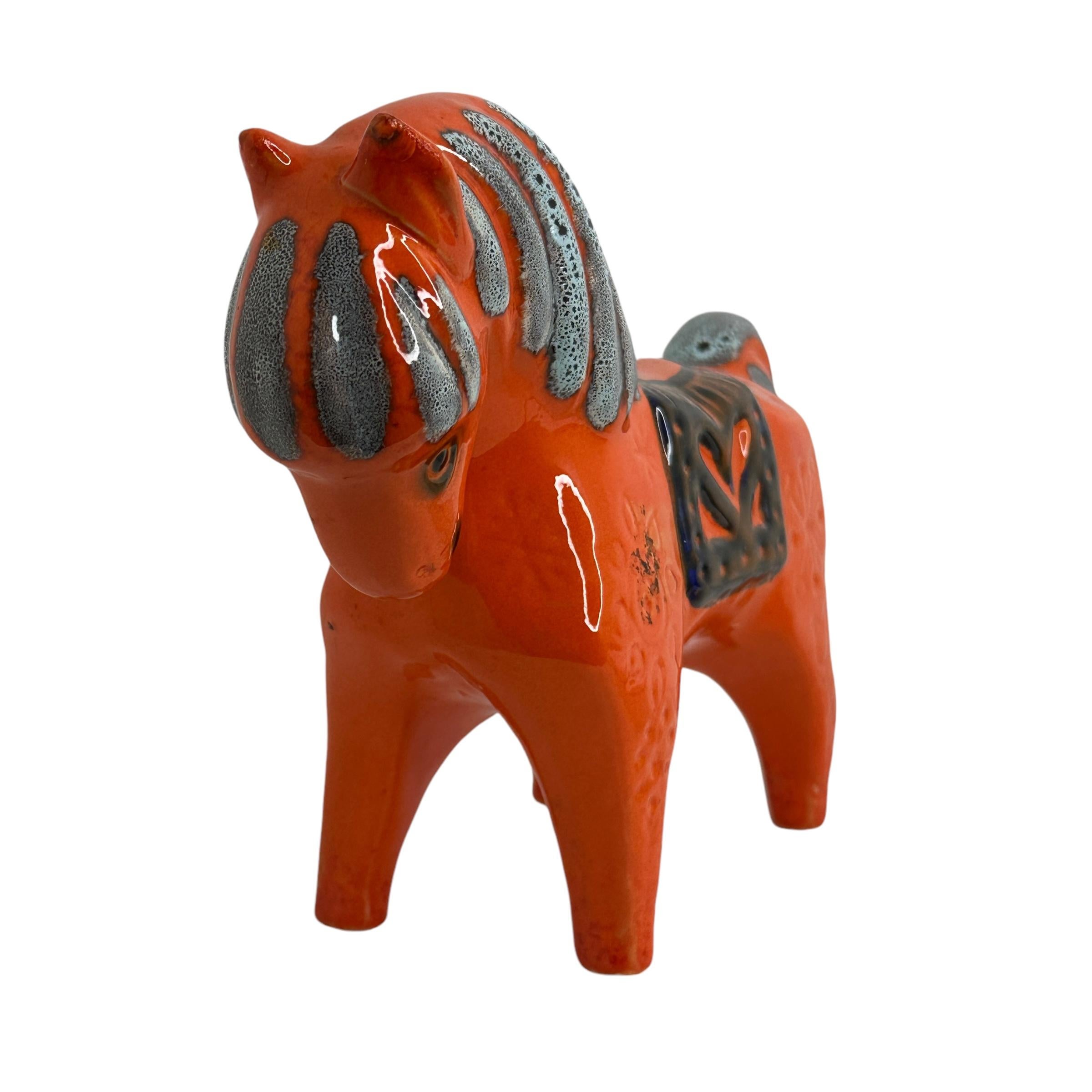 Mid-Century Modern Figurine de cheval et de poney de style Aldo Londi, Italie, vers les années 1960 en vente