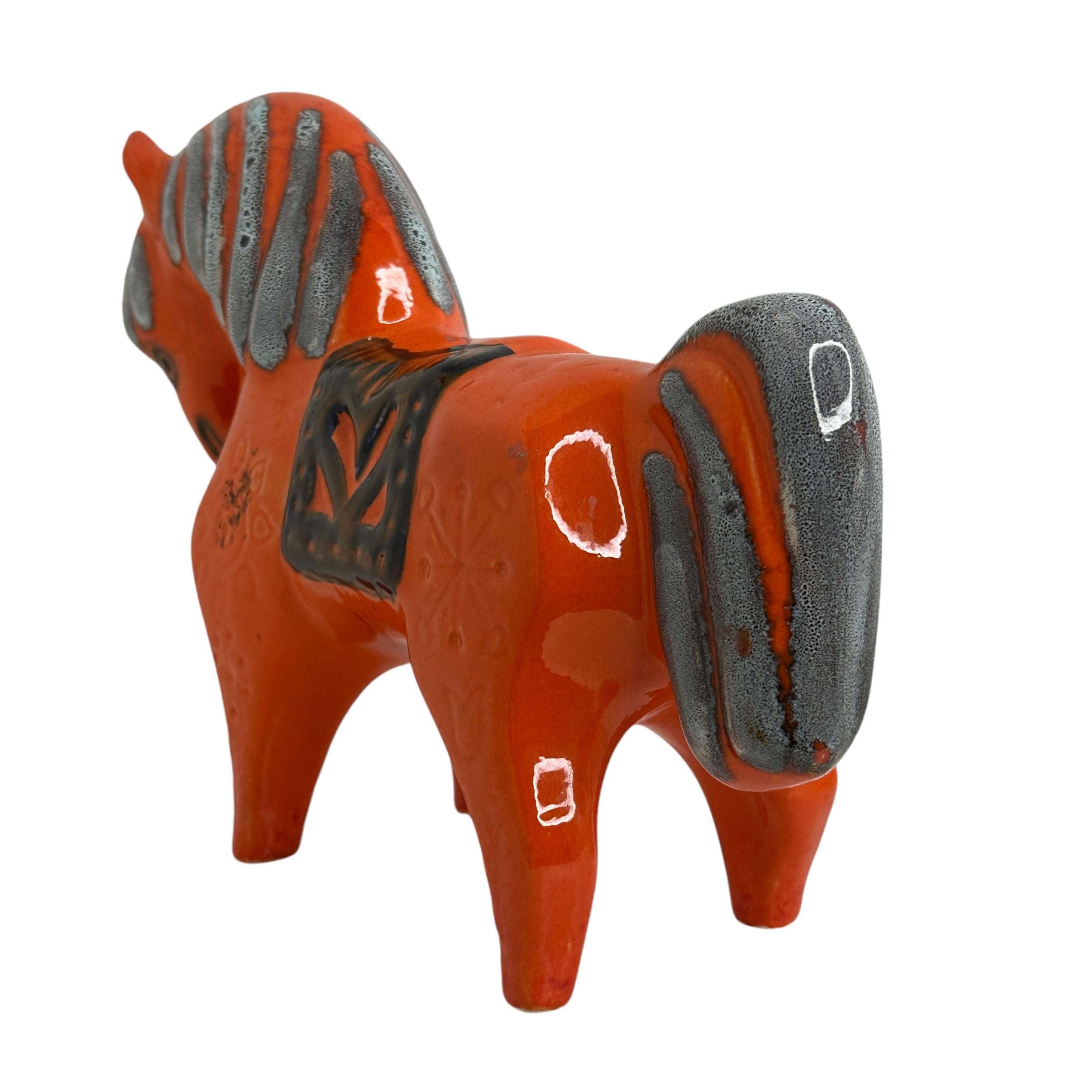 italien Figurine de cheval et de poney de style Aldo Londi, Italie, vers les années 1960 en vente
