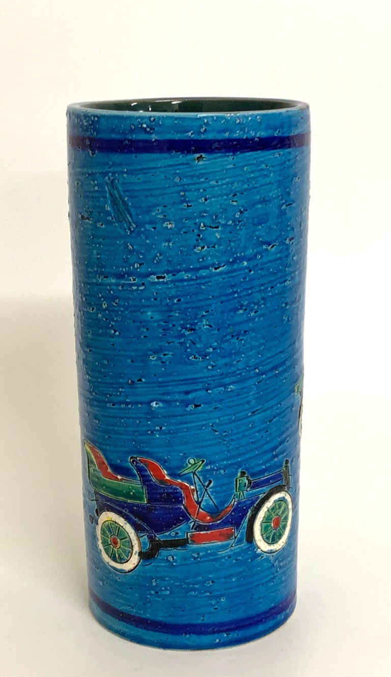 Bitossi Aldo Londi Vintage Car Cylinder Vase, Italy, c1968 at 1stDibs vintage car vase