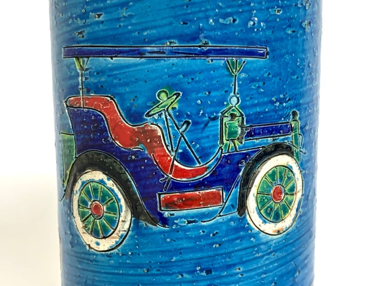 Bitossi Aldo Londi Vintage Car Cylinder Vase, Italy, c1968 at 1stDibs vintage car vase