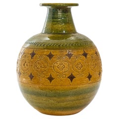 Bitossi Arabesque Ceramic Vase Italy 1960s by Aldo Londi
