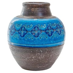Bitossi Arabesque Vase Ceramic by Aldo Londi Italy 1960s