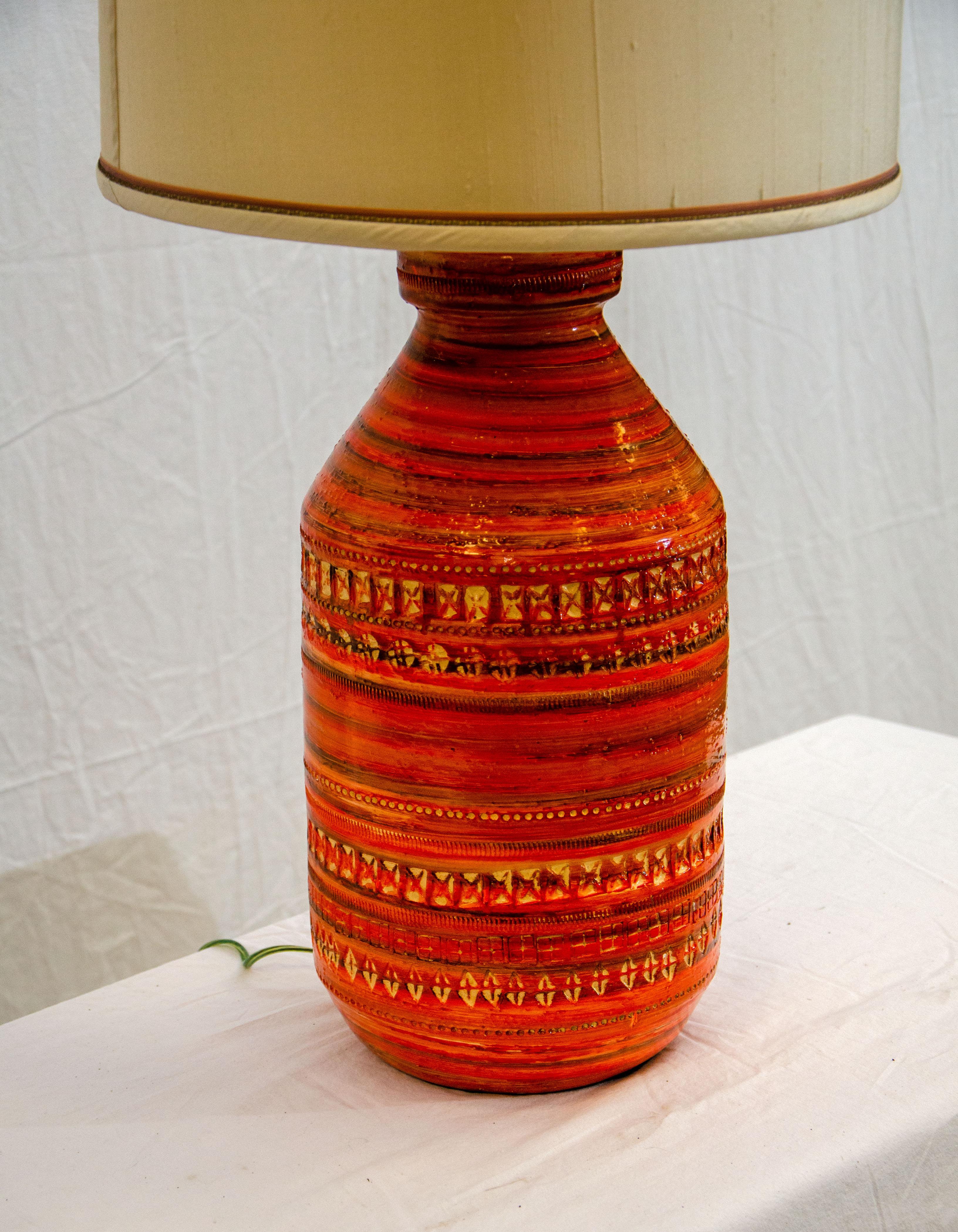orange lamp base