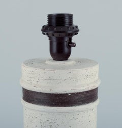 Bitossi/Bergboms, Sweden. Large table lamp in stoneware.